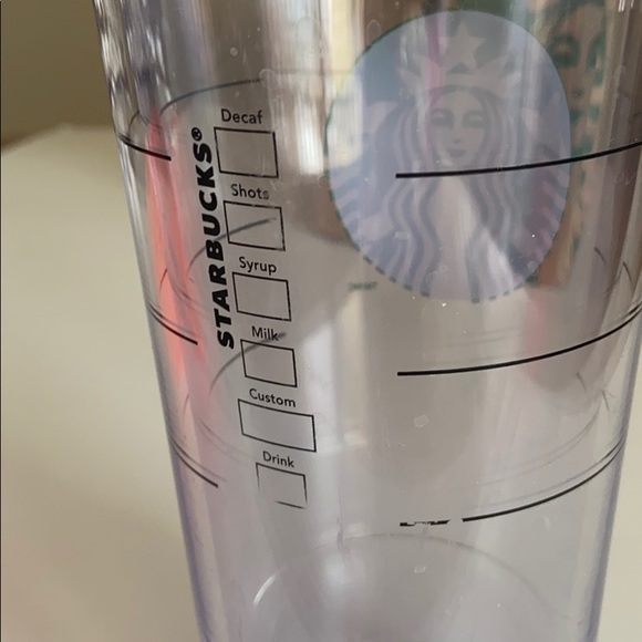 clear venti starbucks tumbler